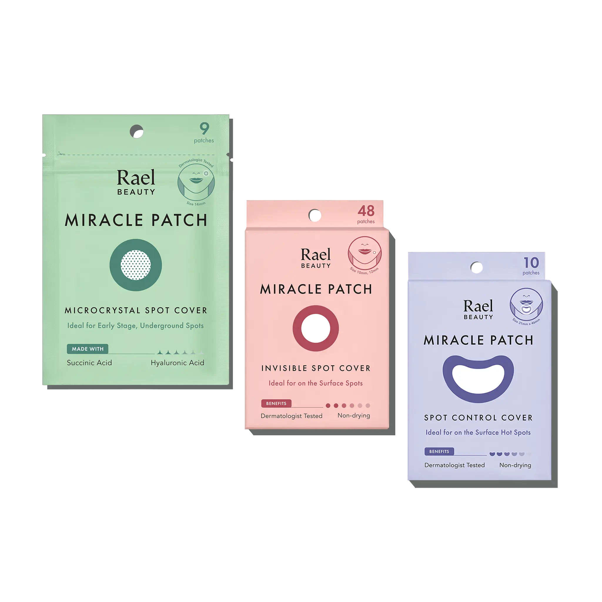 Trio Pimple Patch for Cystic Acne Variety Set