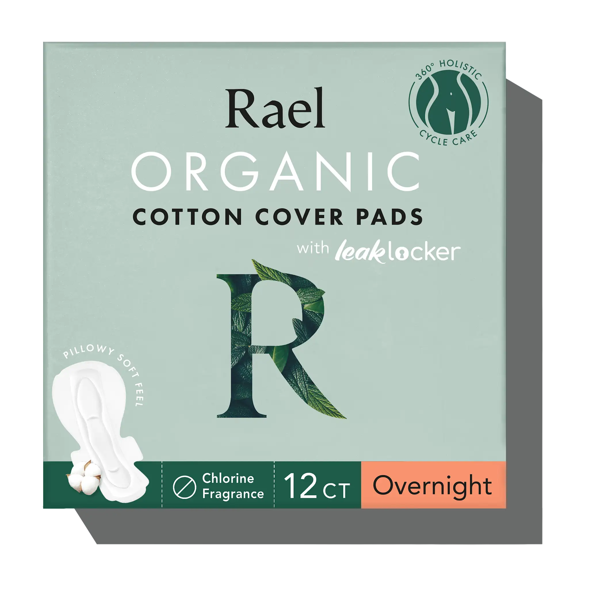 Organic Cotton Cover Overnight Pads With Wings